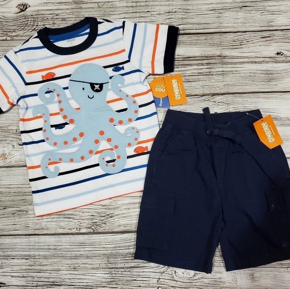 Gymboree Octopus Set 3T NWT